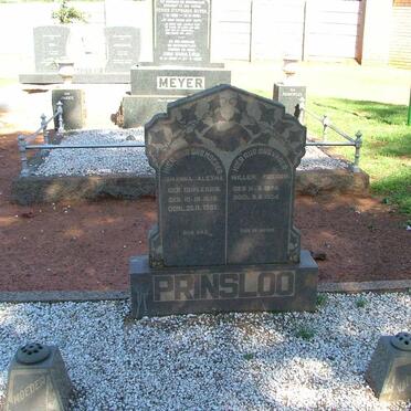 PRINSLOO Willem Fredrik 1874-1954 &amp; Johanna Aletha DU PLESSIS 1878-1961