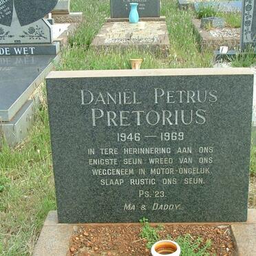 PRETORIUS Daniël Petrus 1946-1969