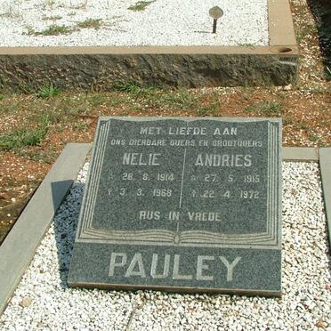 PAULEY Andries 1915-1972 &amp; Nelie 1914-1968
