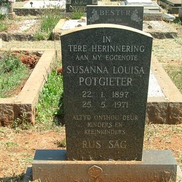 POTGIETER Susanna Louisa 1897-1971