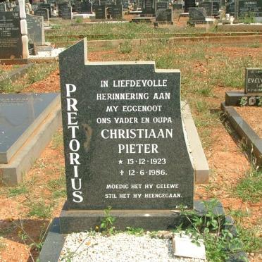 PRETORIUS Christiaan Pieter 1923-1986