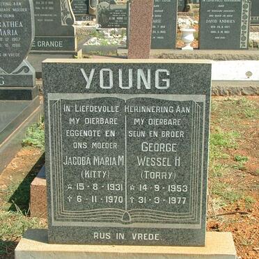 YOUNG Jacoba Maria M. 1931-1970 :: YOUNG George Wessel H. 1953-1977 