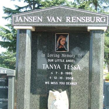 RENSBURG Tanya Tessa, Jansen van 1986-2004