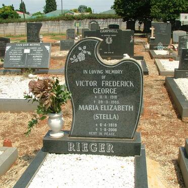 REIGER Victor Frederick George 1918-1985 &amp; Maria Elizabeth 1919-2006