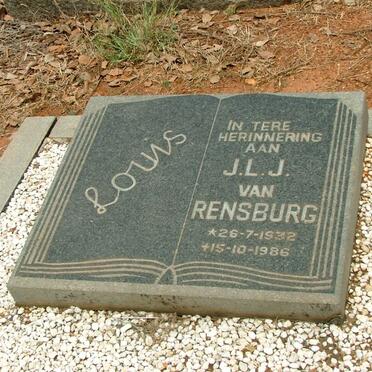 RENSBURG J.L.J., van 1932-1986