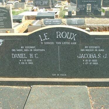 ROUX Daniel H.C., le 1896-1983 &amp; Jacoba S.J. 1900-1969