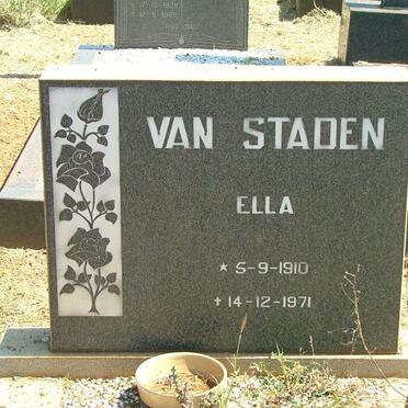 STADEN Ella, van 1910-1971