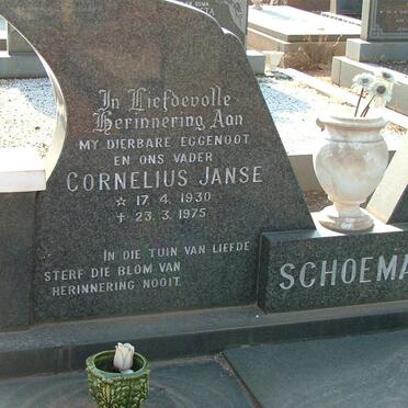 SCHOEMAN Cornelius Janse 1930-1975