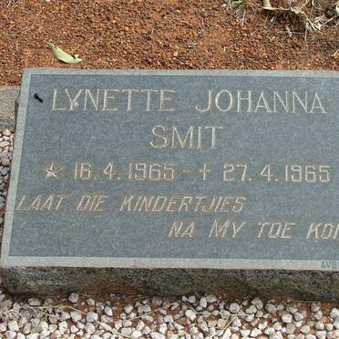 SMIT Lynette Johanna 1965-1965