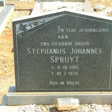 SPRUYT Stephanus Johannes 1915-1976