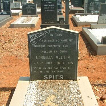 SPIES Cornelia Aletta 1906-1977