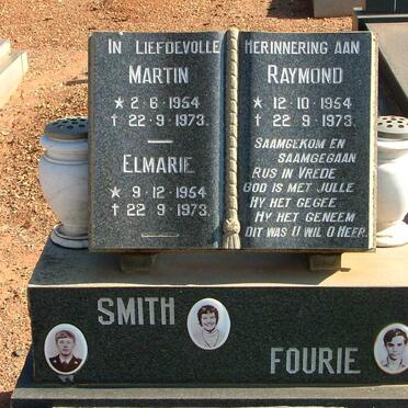 SMITH Martin 1954-1973 &amp; Elmarie 1954-1973 :: FOURIE Raymond 1954-1973
