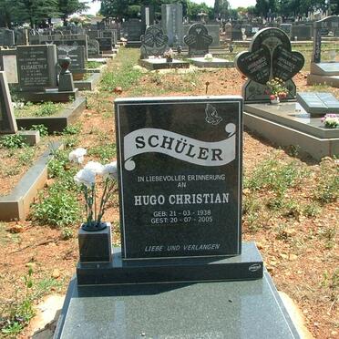 SCHÜLER Hugo Christian 1938-2005