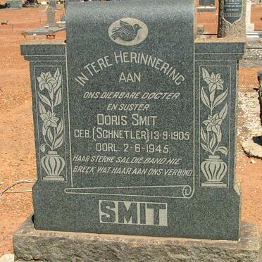 SMIT Doris nee SCHNETLER 1905-1945