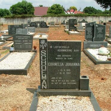 SCHOEMAN Cornelia Johanna 1910-1987