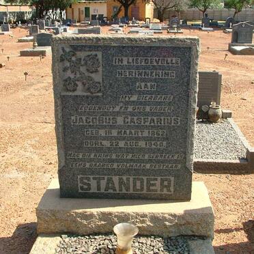 STANDER Jacobus Casparius 1862-1940