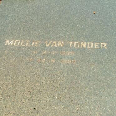 TONDER Mollie, van 1909-1994
