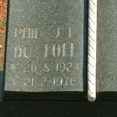 TOIT Phil J.L., du 1924-1976 