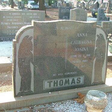 THOMAS Anna Catharina Josina 1918-1973