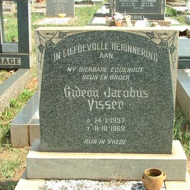 VISSER Gideon Jacobus 1937-1969