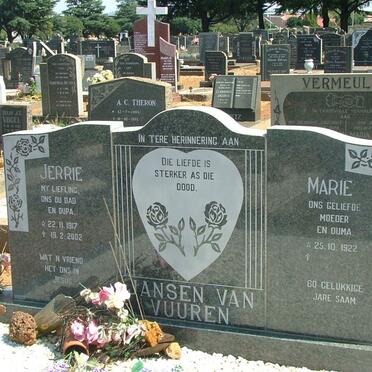 VUUREN Jerrie, Jansen van 1917-2002 &amp; Marie 1922-
