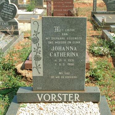 VORSTER Johanna Catherina 1931-1986