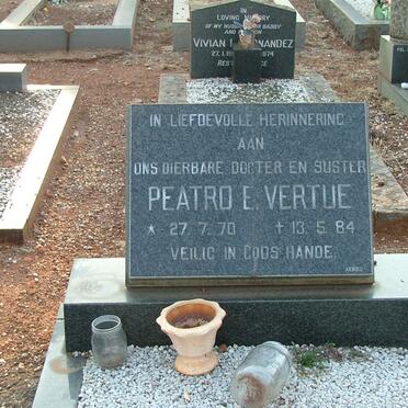 VERTUE Peatro E. 1970-1984