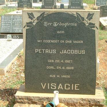 VISAGIE Petrus Jacobus 1927-1968
