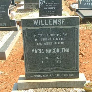 WILLEMSE Maria Magdalena 1923-1976
