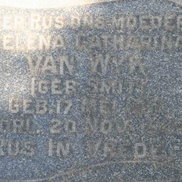 WYK Helena Catharina, van nee SMITS 1911-1943
