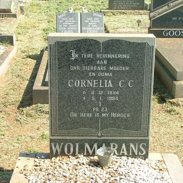 WOLMARANS Cornelia C.C. 1894-1984 