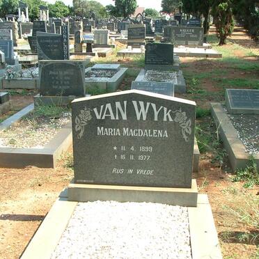 WYK Maria Magdalena, van 1899-1977