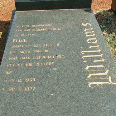 WILLIAMS Elize 1959-1977