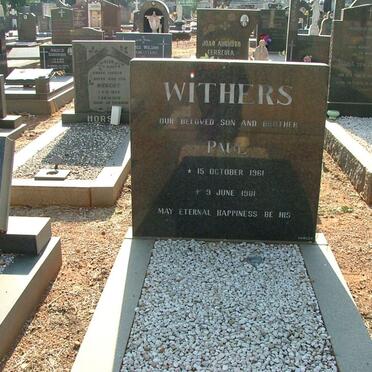 WITHERS Paul 1961-1981