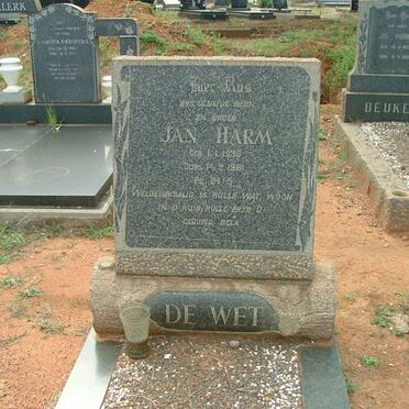 WET Jan Harm, de 1938-1961