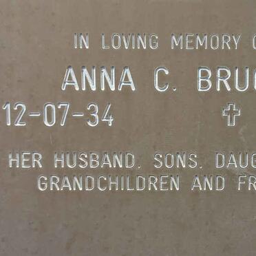 BRUCE Anna C. 1934-2005