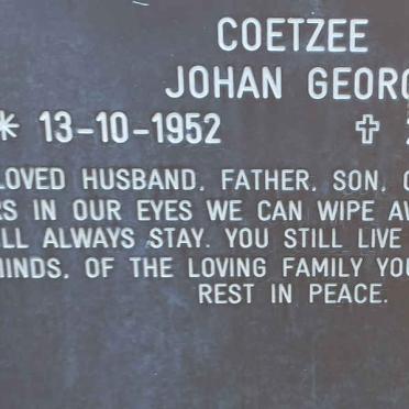 COETZEE Johan Georg 1952-2005