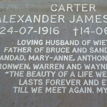 CARTER Alexander James 1916-2002