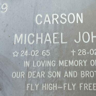 CARSON Michael John 1965-1998