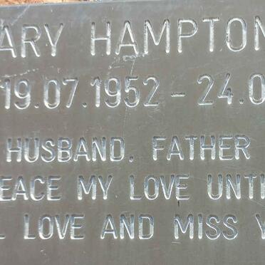 COLE Gary, HAMPTON- 1952-2008