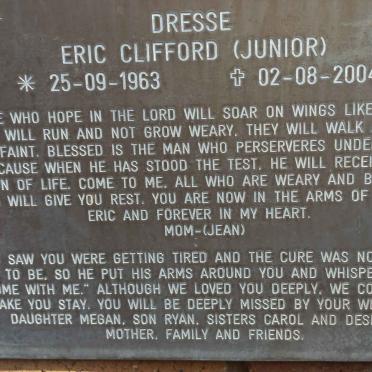 DRESSE Eric Clifford 1963-2004