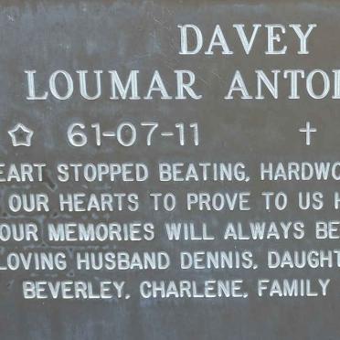 DAVEY Loumar Antoinette 1961-1999
