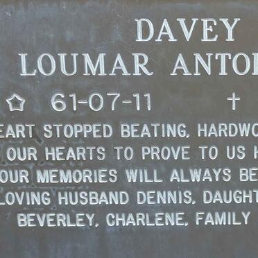 DAVEY Loumar Antoinette 1961-1999