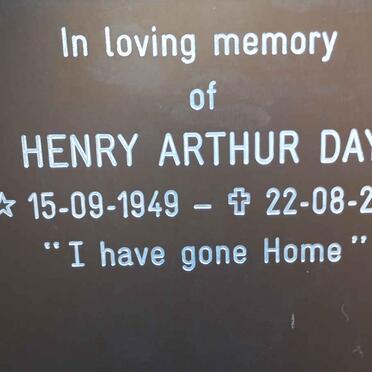 DAY Henry Arthur 1949-2017