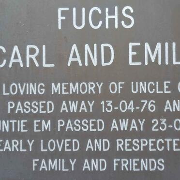 FUCHS Carl -1976 &amp; Emily -1995