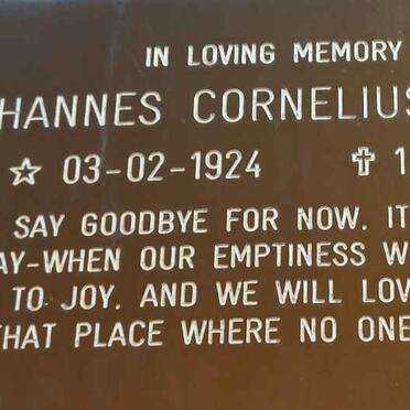 FERREIRA Johannes Cornelius 1924-2008