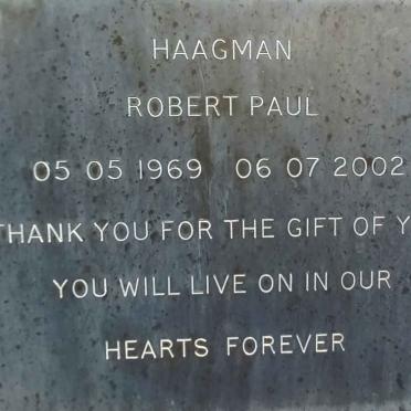 HAAGMAN Robert Paul 1969-2002