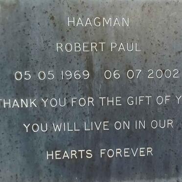 HAAGMAN Robert Paul 1969-2002