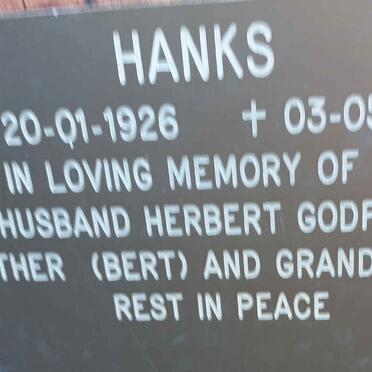 HANKS Herbert Godfrey 1926-1991
