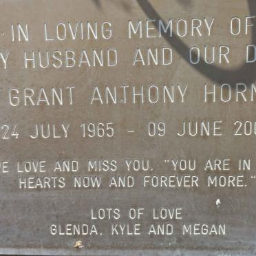 HORN Grant Anthony 1965-2005